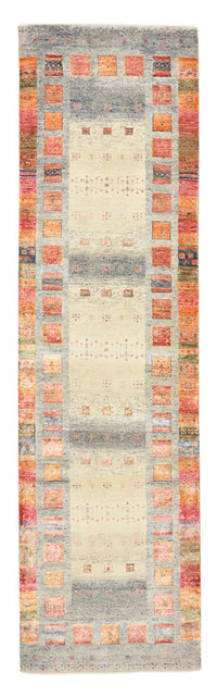 Tapis de couloir Tapis Gabbeh - Loribaft Indus - 295 x 82 cm - multicolore