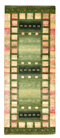 Tapis de couloir Tapis Gabbeh - Loribaft Indus - 192 x 76 cm - multicolore