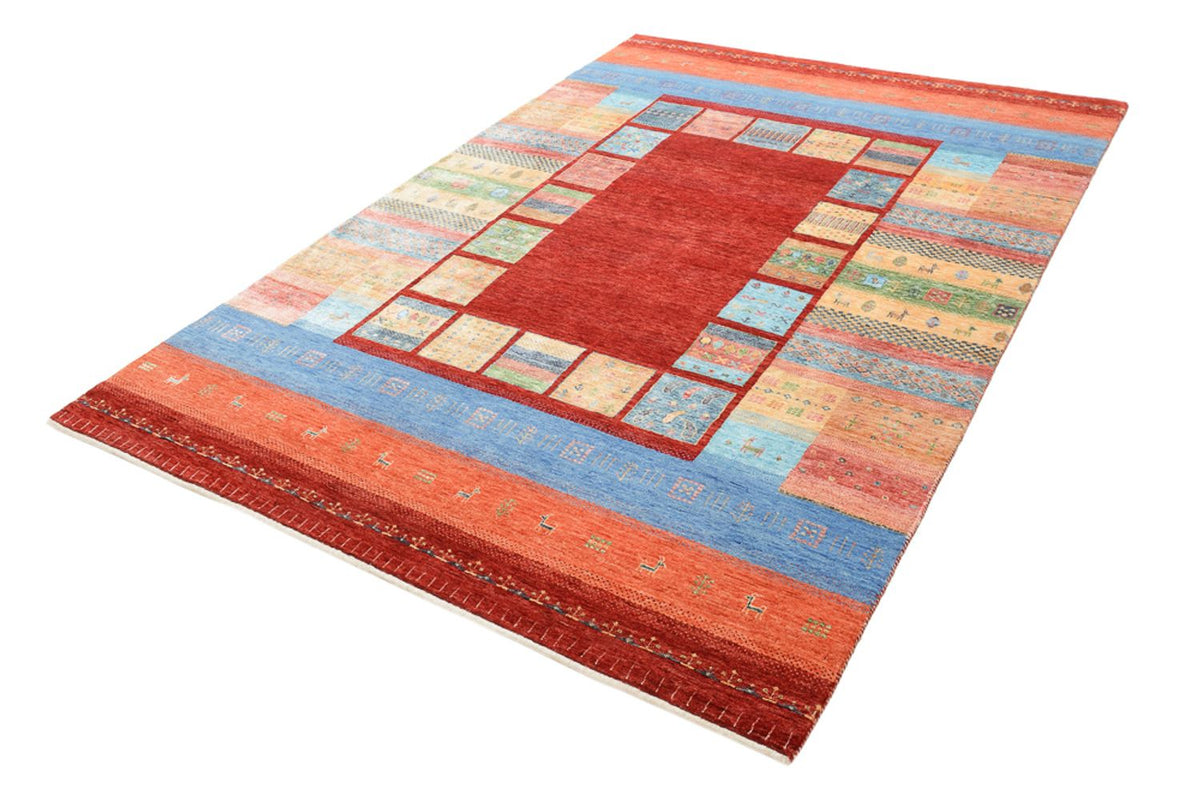 Gabbeh Teppich - Loribaft Indus - 242 x 176 cm - mehrfarbig