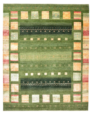 Tapis Gabbeh - Loribaft Indus - 259 x 208 cm - vert
