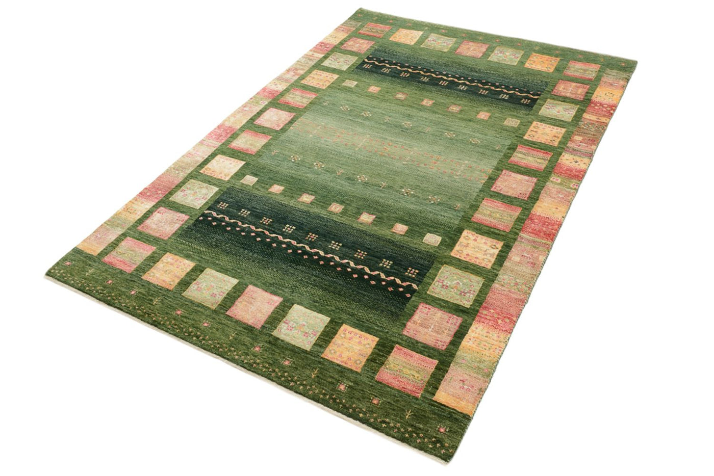 Indo Loribaft Teppich 183x127cm - Wollteppich