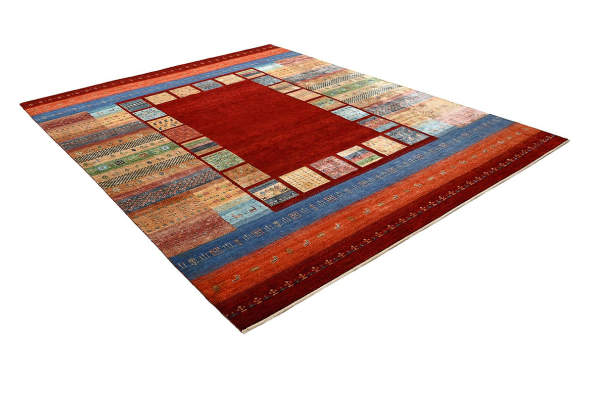 Gabbeh Teppich - Loribaft Indus - 305 x 243 cm - rot