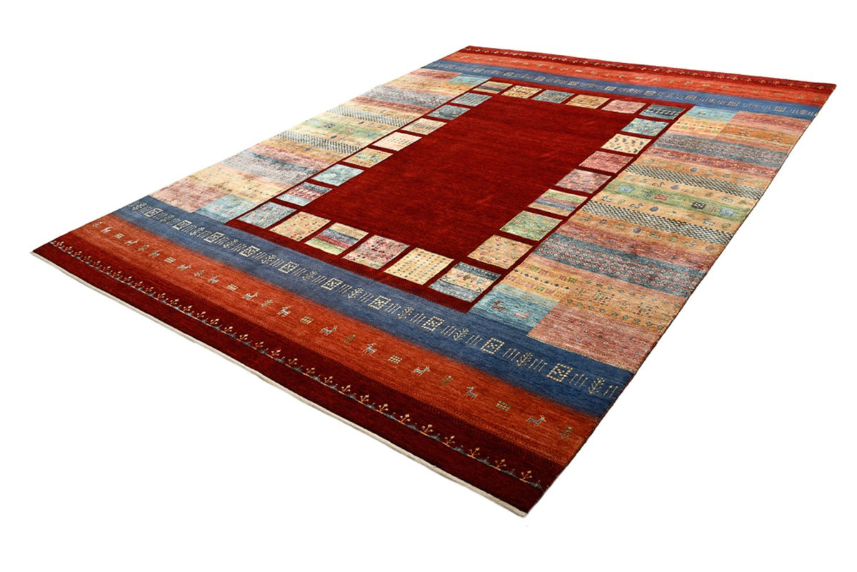 Gabbeh Teppich - Loribaft Indus - 336 x 254 cm - rot