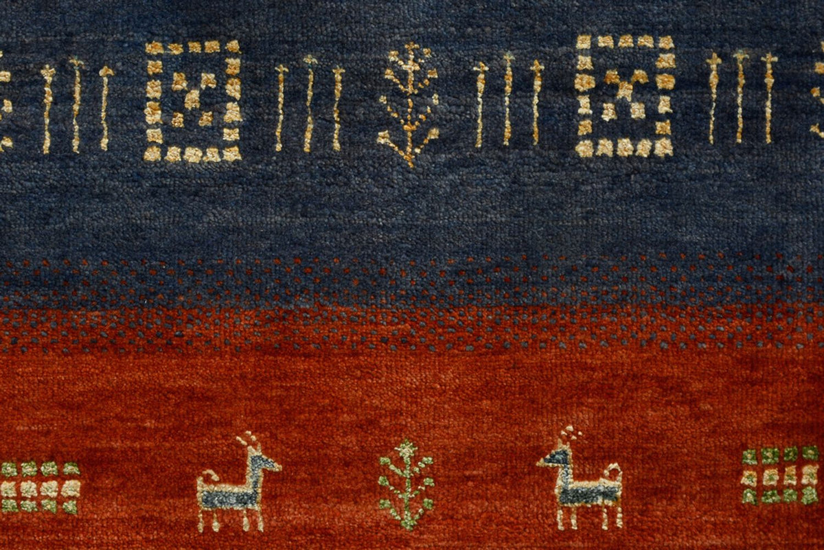 Gabbeh Teppich - Loribaft Indus - 336 x 254 cm - rot