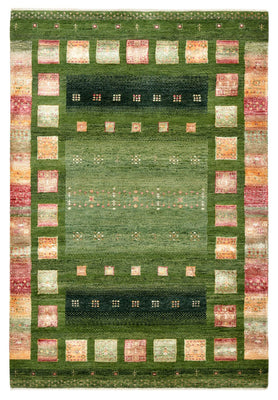 Tapis Gabbeh - Loribaft Indus - 154 x 105 cm - vert