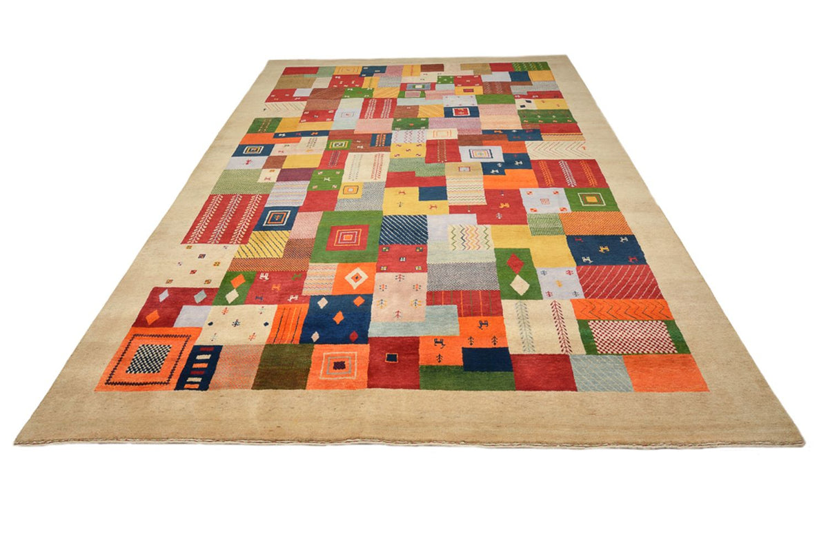 Gabbeh Teppich - Loribaft Indus - 347 x 246 cm - mehrfarbig