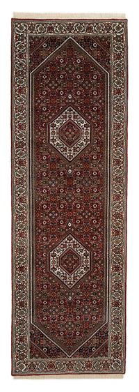 Tapis de couloir Tapis persan - Bidjar - 245 x 79 cm - rouge bordeaux