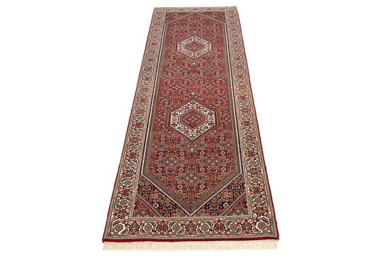 Läufer Perser - Bidjar - 245 x 79 cm - bordeauxrot