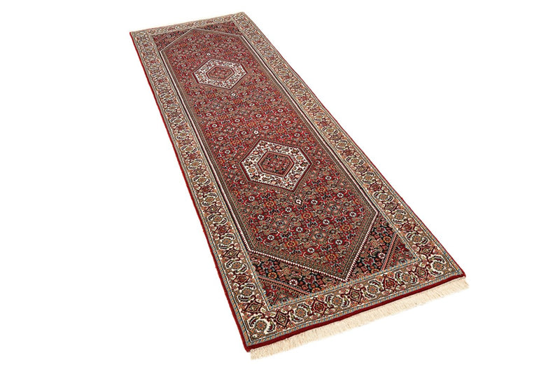Läufer Perser - Bidjar - 245 x 79 cm - bordeauxrot