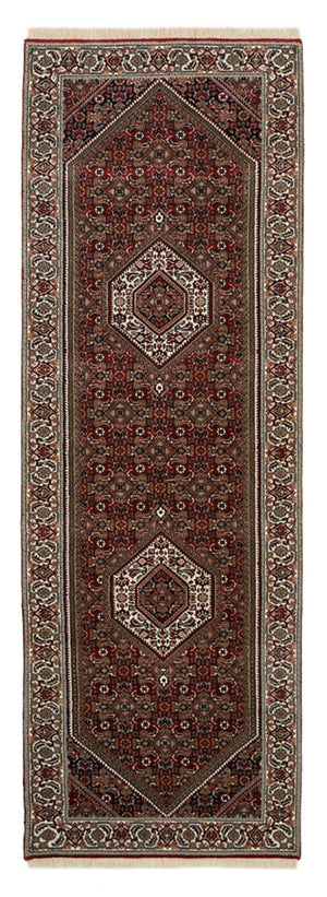Läufer Perser - Bidjar - 246 x 79 cm - bordeauxrot