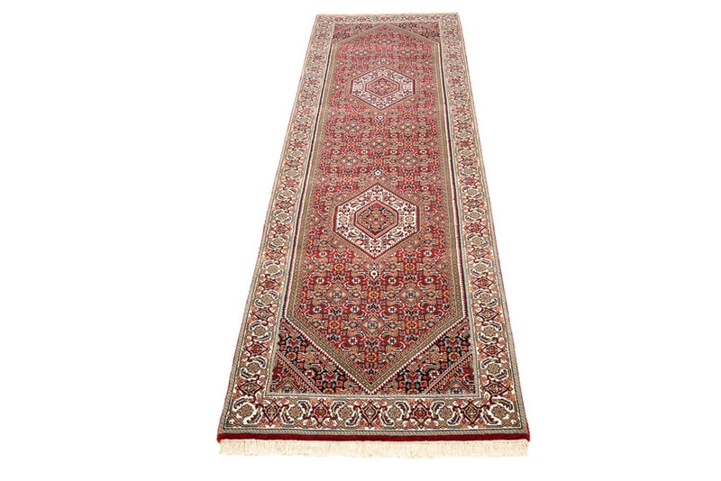 Läufer Perser - Bidjar - 246 x 79 cm - bordeauxrot