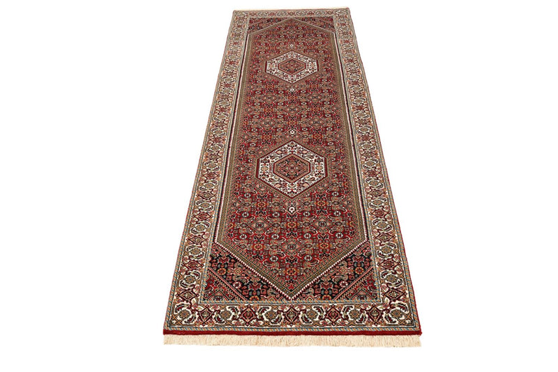 Läufer Perser - Bidjar - 246 x 79 cm - bordeauxrot