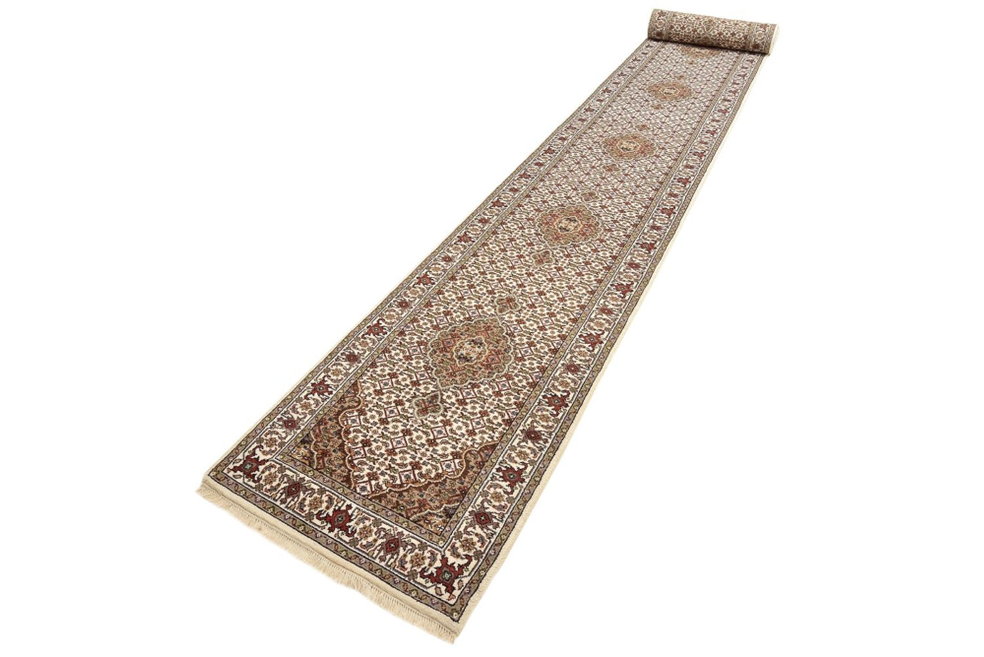 Läufer Orient - Täbriz - 602 x 81 cm - hellbeige