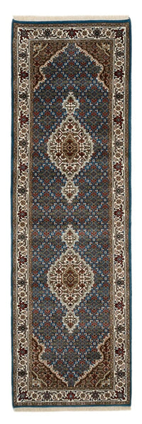Tappeto corsia Tappeto orientale - Tabriz - 244 x 75 cm - blu scuro
