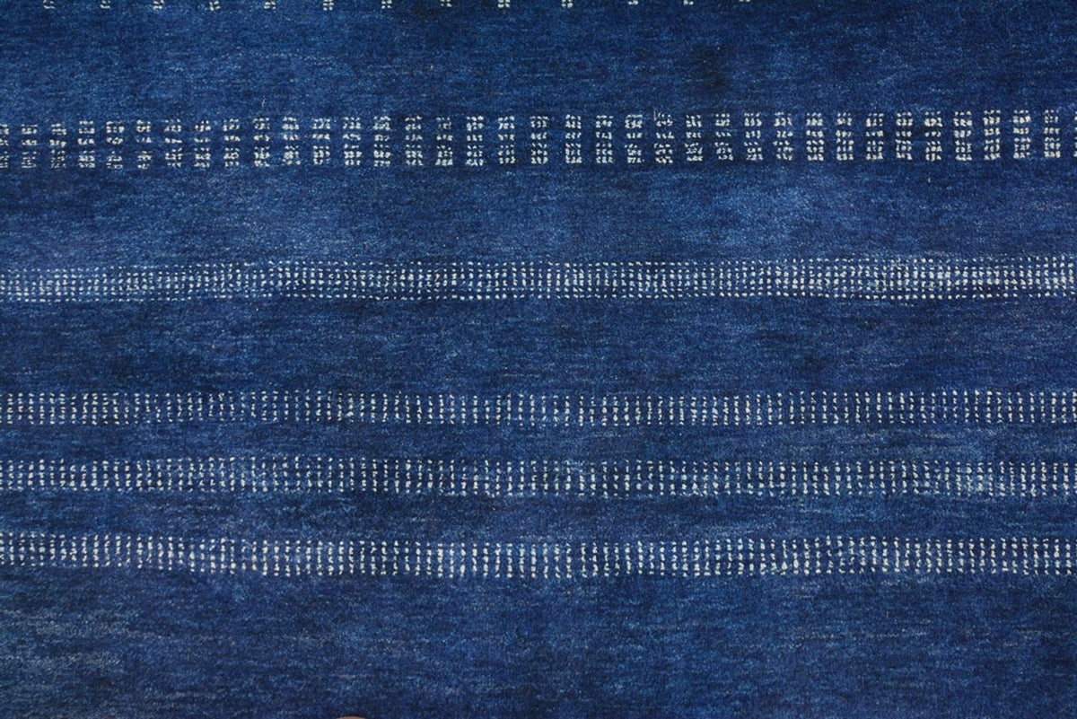 Gabbeh Teppich - Loribaft Indus - 237 x 172 cm - dunkelblau
