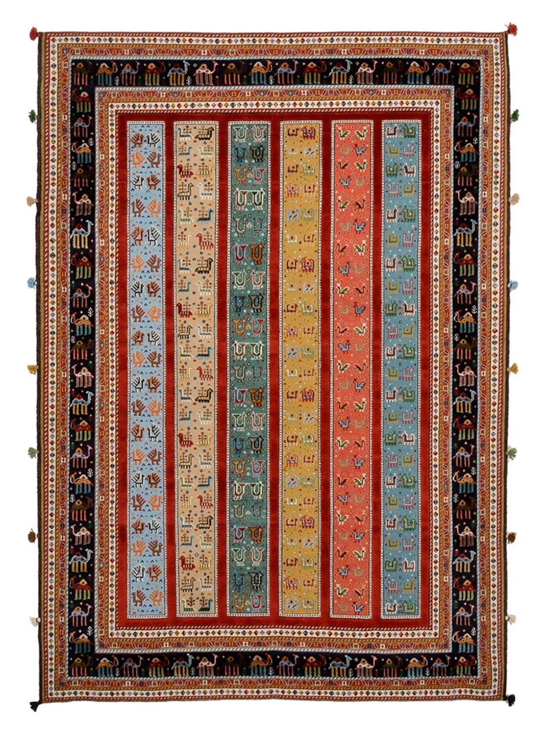 Orientteppich - 245 x 176 cm - mehrfarbig