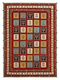 Tapis oriental - 245 x 177 cm - rouge