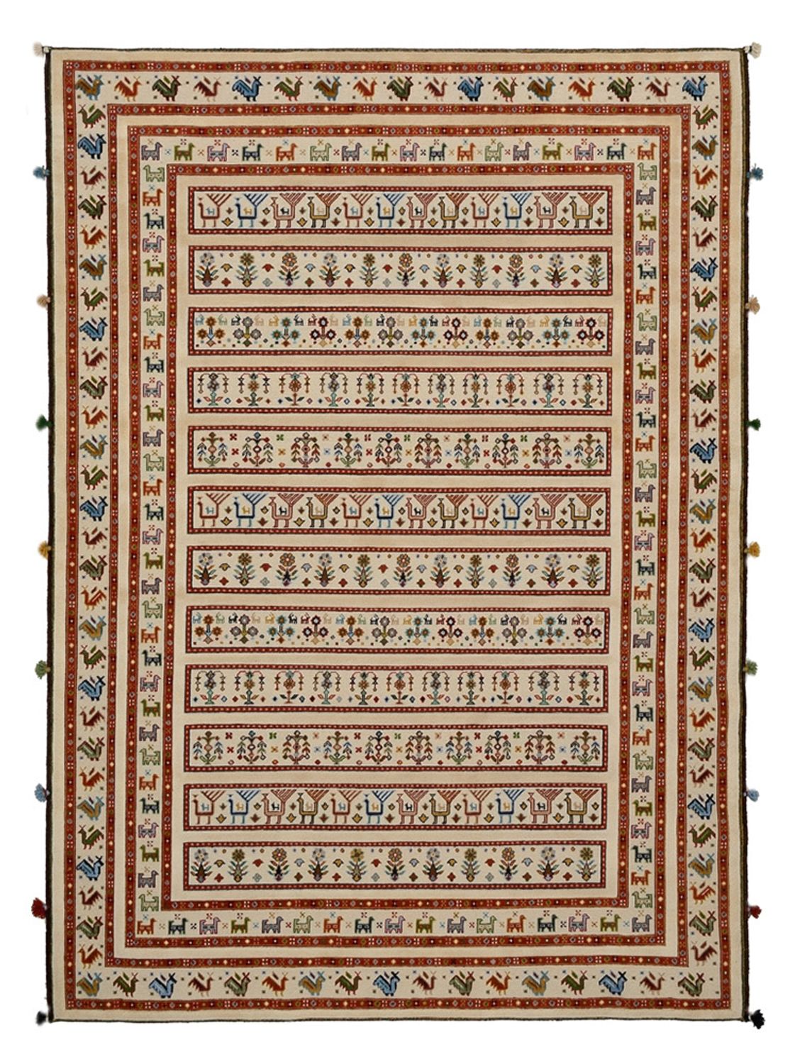 Orientteppich - 245 x 177 cm - hellbeige