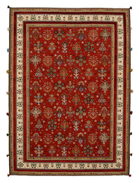 Tapis oriental - 245 x 176 cm - rouge