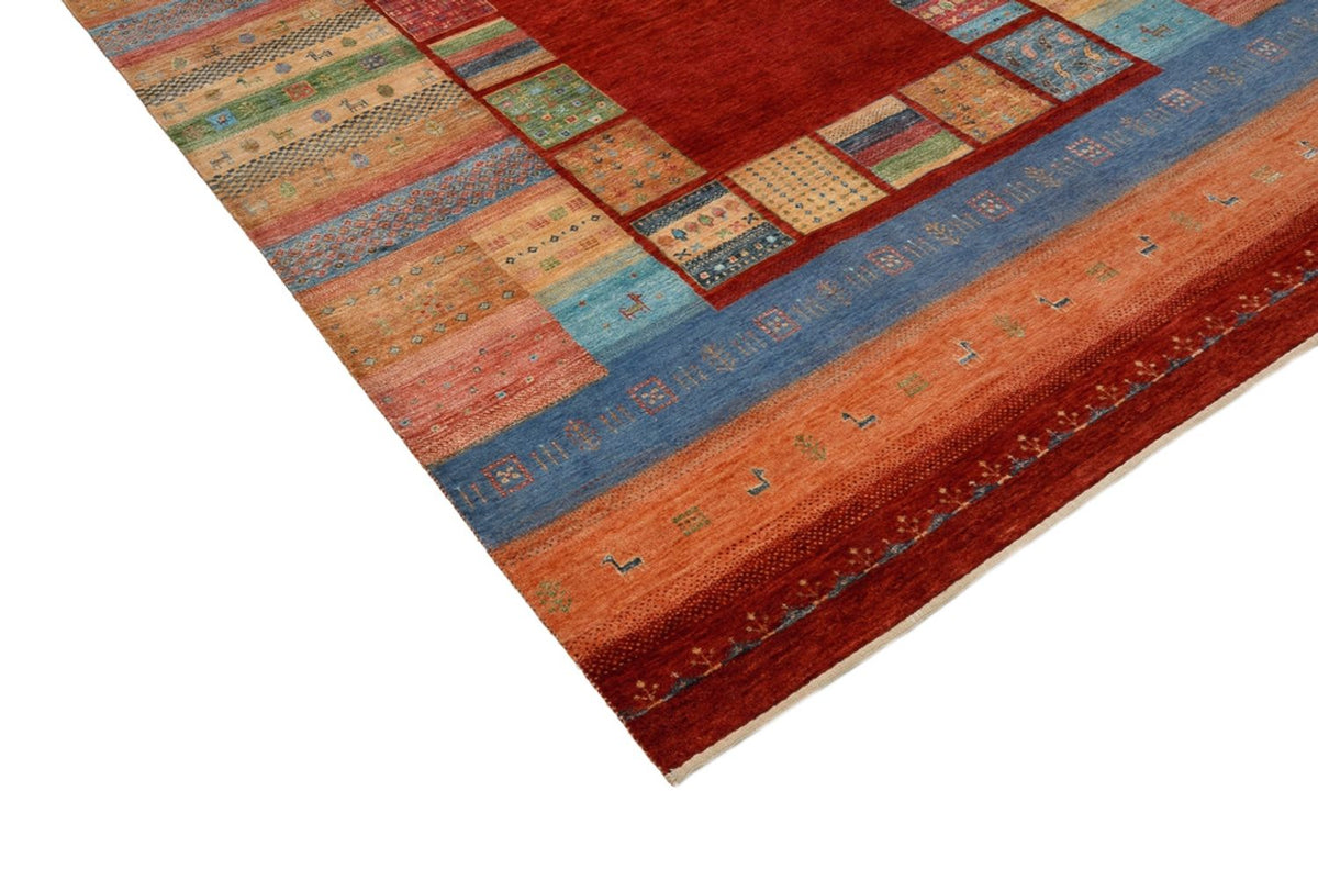Gabbeh Teppich - Loribaft Indus - 299 x 203 cm - rot