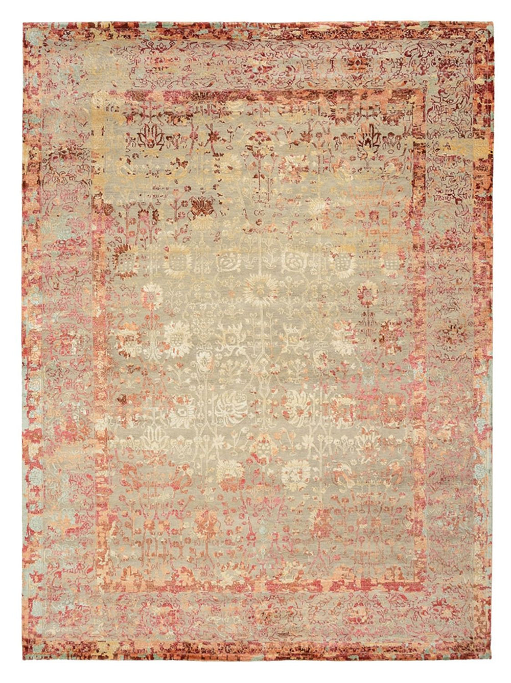 Designer Teppich - 340 x 248 cm - terrakotta