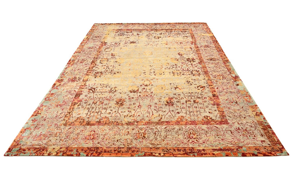 Designer Teppich - 340 x 248 cm - terrakotta