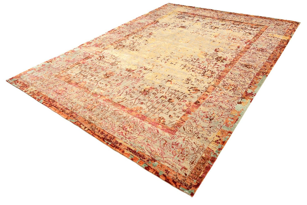 Designer Teppich - 340 x 248 cm - terrakotta
