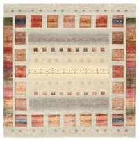 Tapis Gabbeh - Loribaft Indus carré  - 205 x 204 cm - crème