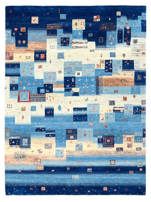 Gabbeh Teppich - Loribaft Indus - 239 x 177 cm - mehrfarbig