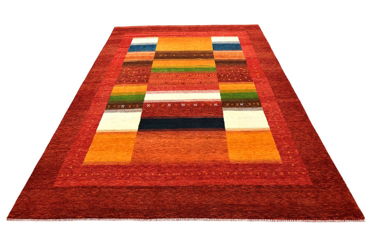 Gabbeh Teppich - Loribaft Indus - 259 x 203 cm - rot
