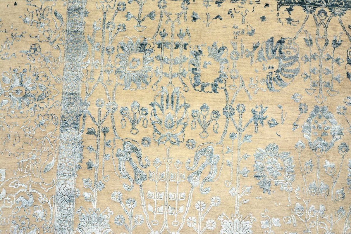 Designer Teppich - 372 x 268 cm - hellbeige