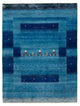 Gabbeh Teppich - Loribaft Indus - 201 x 152 cm - seeblau