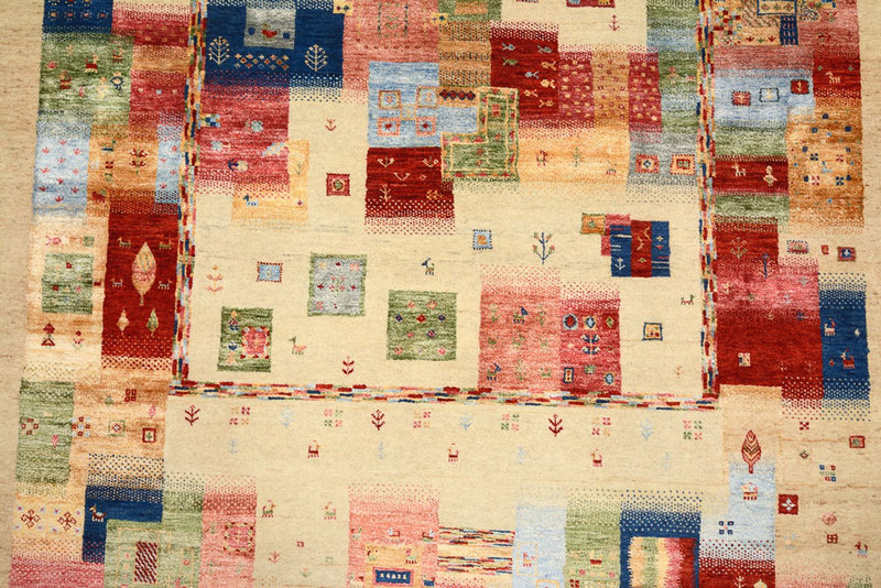 Gabbeh Teppich - Loribaft Indus - 244 x 177 cm - mehrfarbig