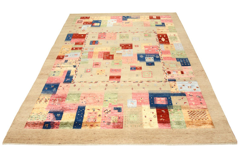 Gabbeh Teppich - Loribaft Indus - 244 x 177 cm - mehrfarbig