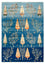 Gabbeh Teppich - Loribaft Indus - 247 x 173 cm - seeblau