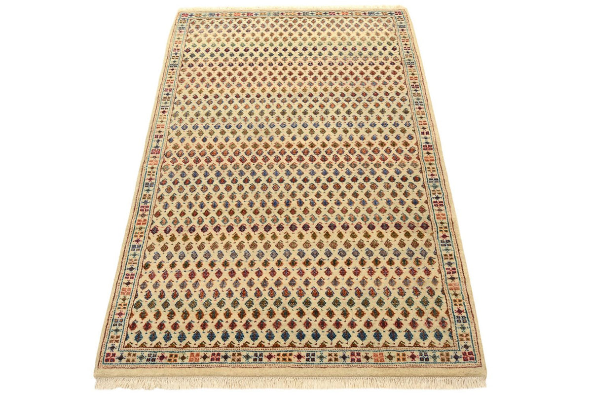 Designer Teppich - 153 x 96 cm - hellbeige