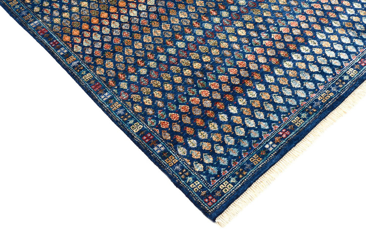 Designer Teppich - 154 x 93 cm - dunkelblau