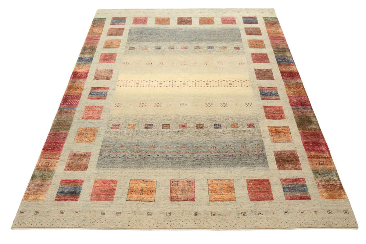 Gabbeh Teppich - Loribaft Indus - 336 x 250 cm - dunkelbeige