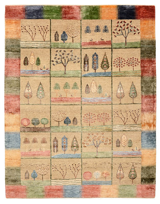 Gabbeh Teppich - Loribaft Indus - 201 x 157 cm - mehrfarbig