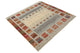 Gabbeh Teppich - Loribaft Indus quadratisch  - 156 x 152 cm - dunkelbeige