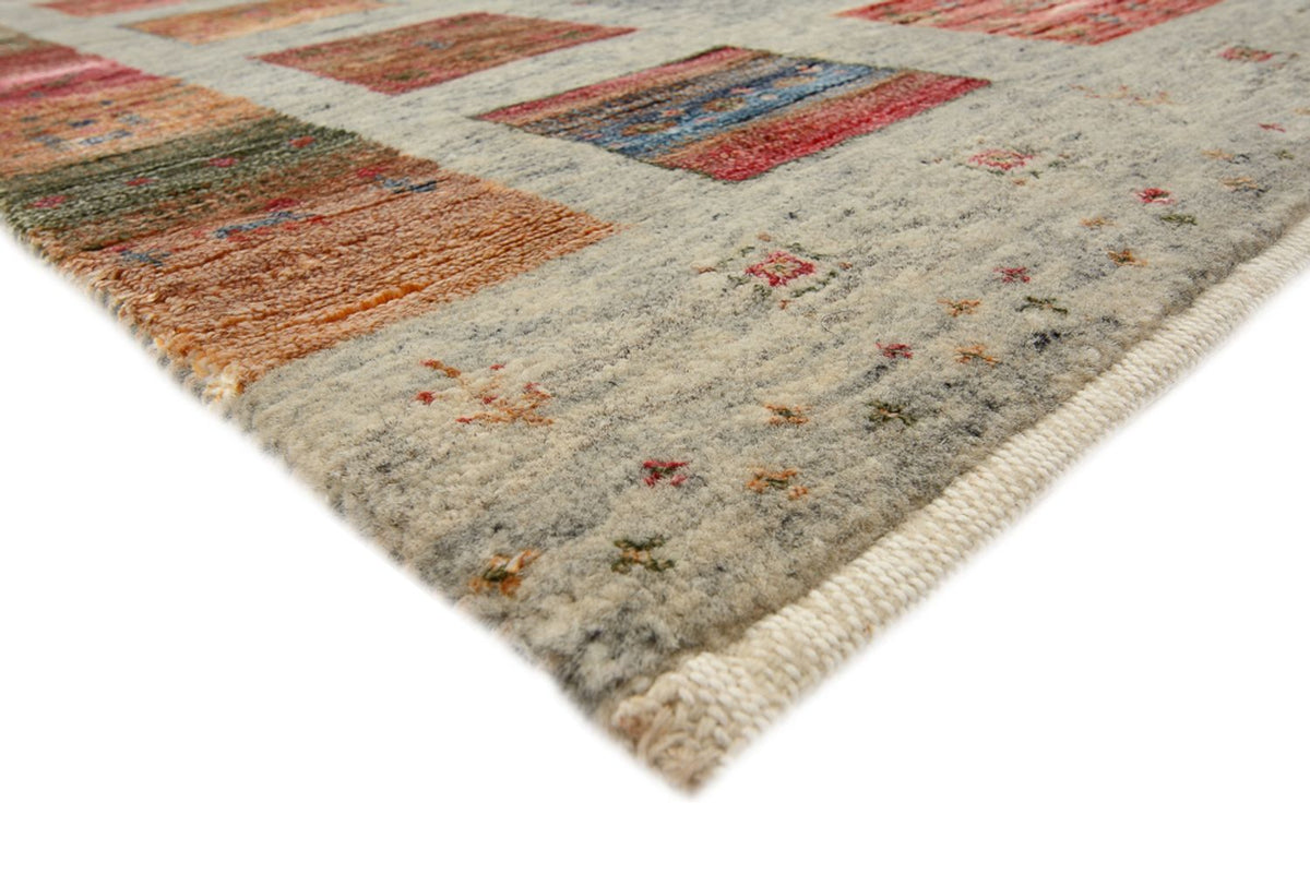 Gabbeh Teppich - Loribaft Indus quadratisch  - 156 x 152 cm - dunkelbeige