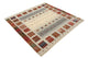 Gabbeh Teppich - Loribaft Indus quadratisch  - 156 x 156 cm - dunkelbeige