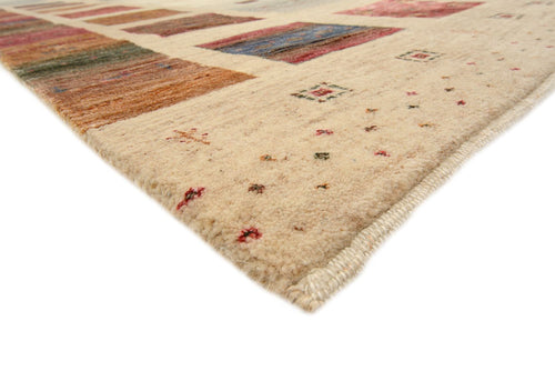 Gabbeh Teppich - Loribaft Indus quadratisch  - 206 x 204 cm - dunkelbeige