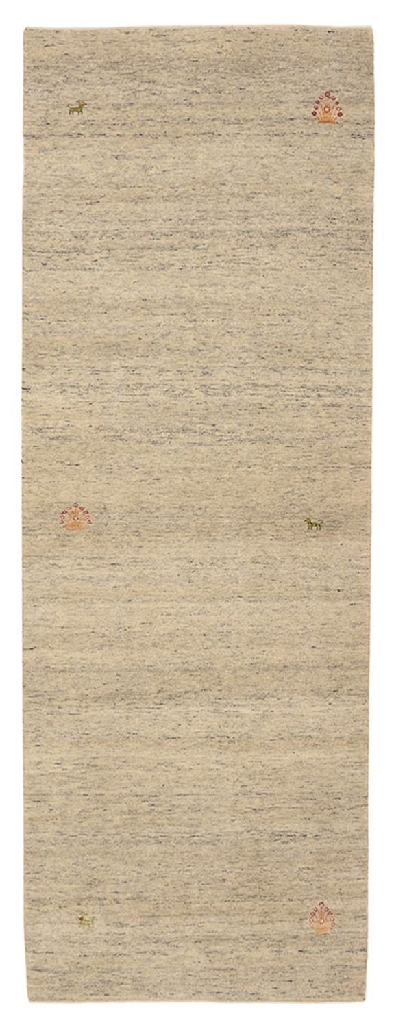 Läufer Gabbeh - Loribaft Indus - 237 x 82 cm - dunkelbeige