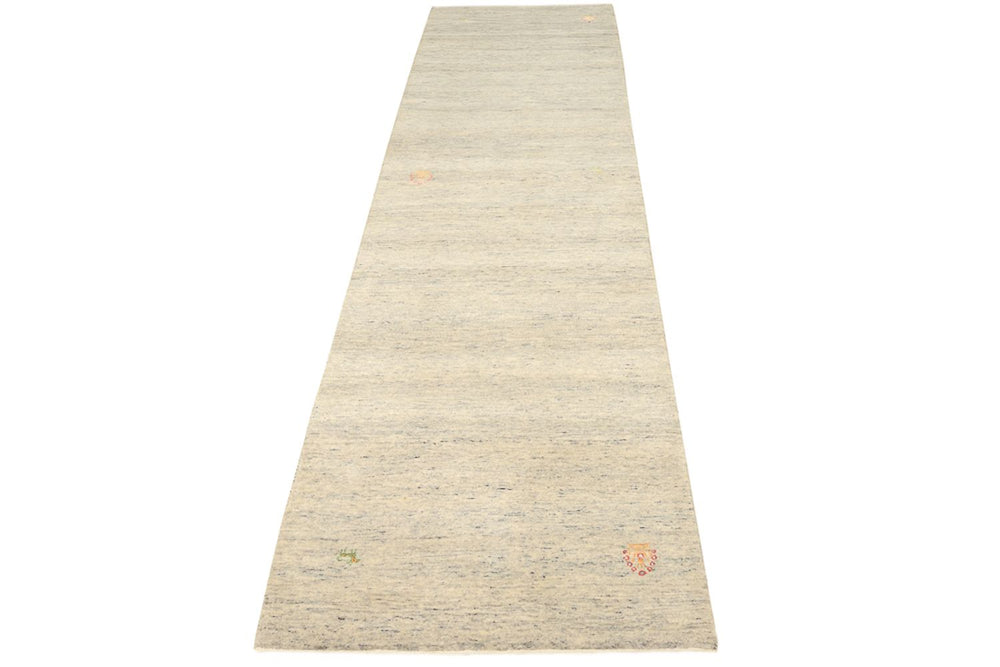 Läufer Gabbeh - Loribaft Indus - 295 x 80 cm - dunkelbeige