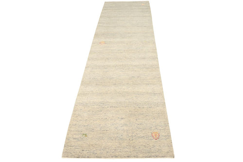 Läufer Gabbeh - Loribaft Indus - 295 x 80 cm - dunkelbeige