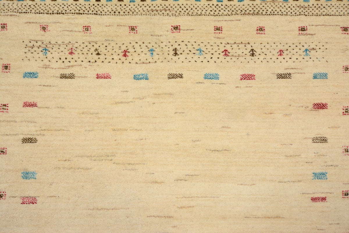 Gabbeh Teppich - Loribaft Indus - 152 x 106 cm - hellbeige