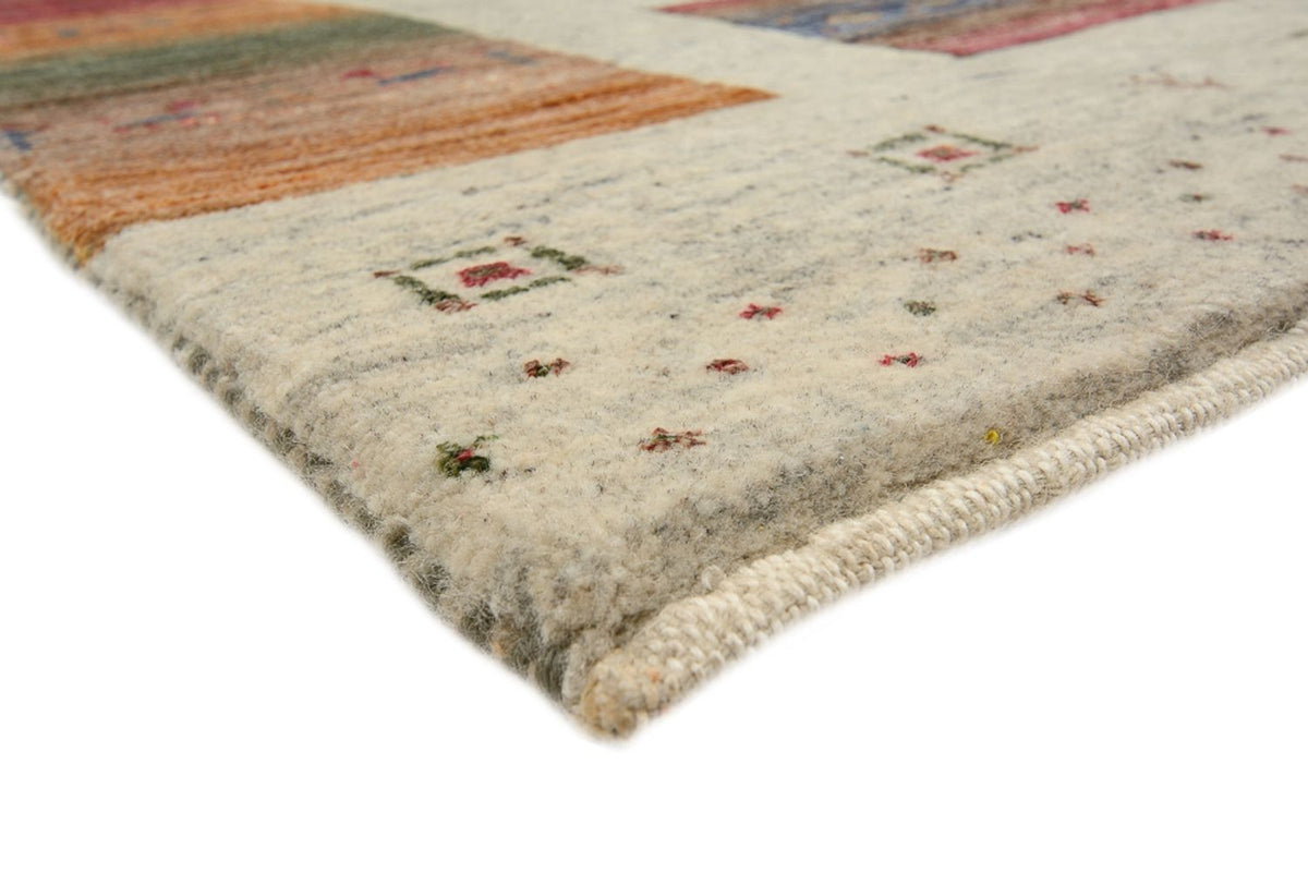 Gabbeh Teppich - Loribaft Indus quadratisch  - 249 x 248 cm - dunkelbeige