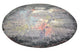 Designer Teppich rund  - 185 x 183 cm - mehrfarbig