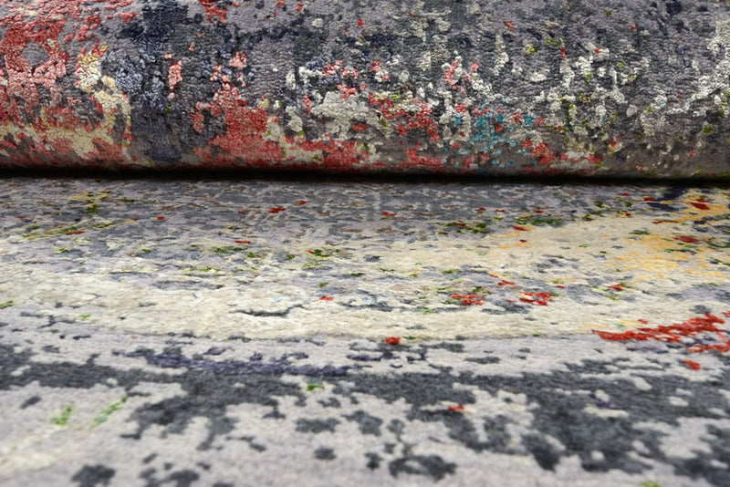 Designer Teppich rund  - 185 x 183 cm - mehrfarbig